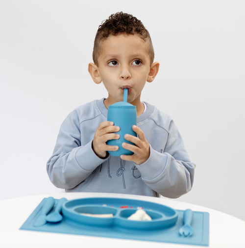 Happy Cup + Straw System- Blue