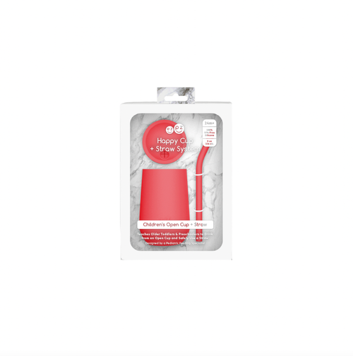 Happy Cup + Straw System- Coral