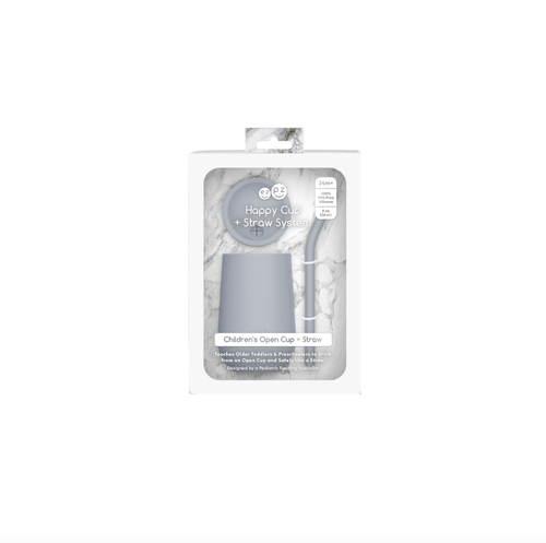 Happy Cup + Straw System- Pewter