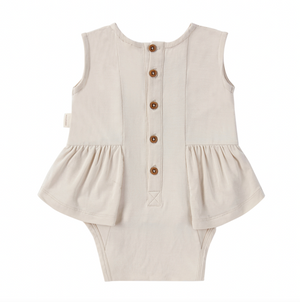 Bamboo Sleeveless Dress With Button Detail