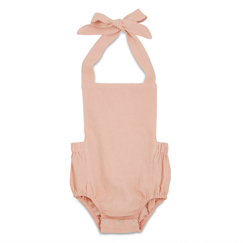 Summer Baby Romper - Blush