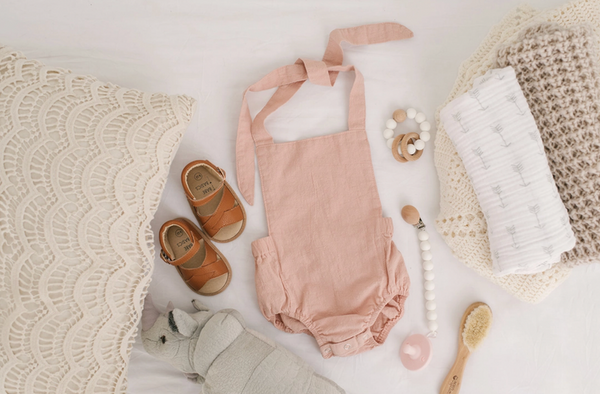 Summer Baby Romper - Blush