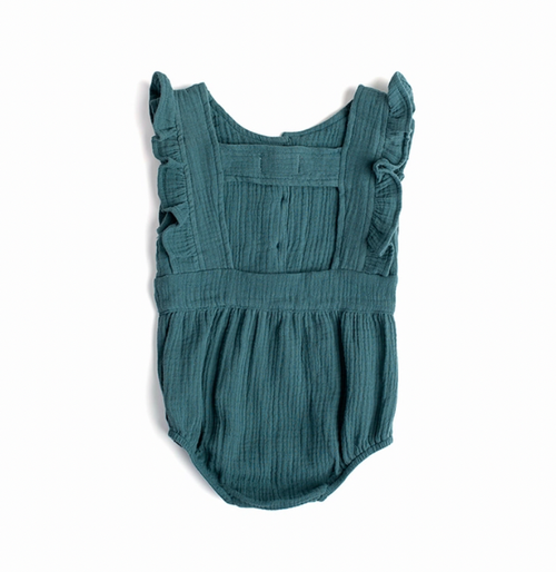 Backless Romper - Peacock