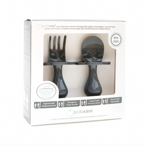 Toddler Fork & Spoon Set - Gray Dream
