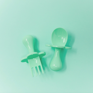 Toddler Fork & Spoon Set - Mint To Be