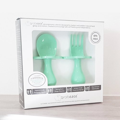 Toddler Fork & Spoon Set - Mint To Be