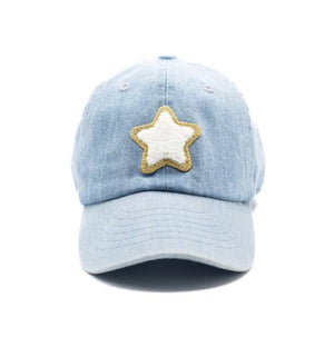 Toddler Terry Star Hat - Denim