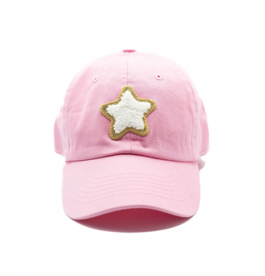 Toddler Terry Star Hat - Light Pink