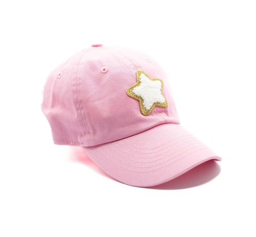 Toddler Terry Star Hat - Light Pink