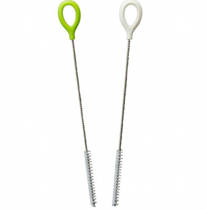 Straw Cleaning Brushes - Green + White