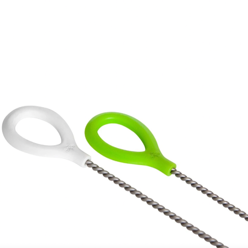 Straw Cleaning Brushes - Green + White