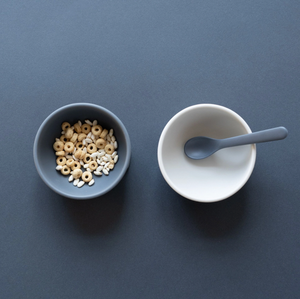 Kids Silicone Suction Bowl Set - Cloud/Storm