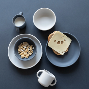 Kids Silicone Suction Plate Set - Cloud/Storm