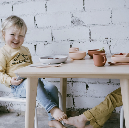 Kids Silicone Suction Plate Set - Cloud/Storm