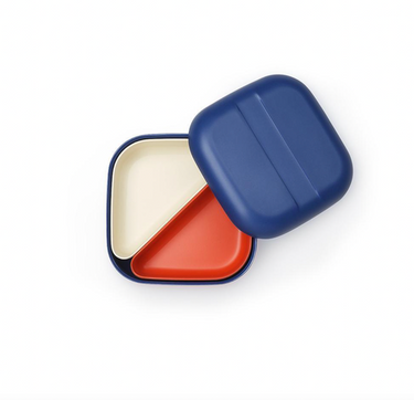 Kids Square Bento Lunch Box - Royal Blue