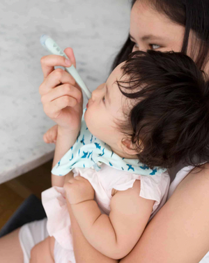 First Foods Silicone Spoons - Rain