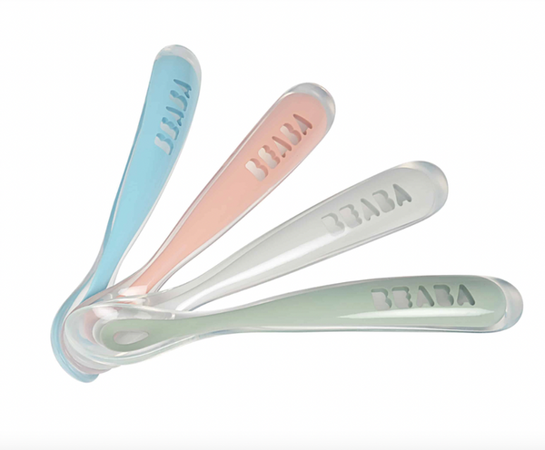 First Foods Silicone Spoons - Rose