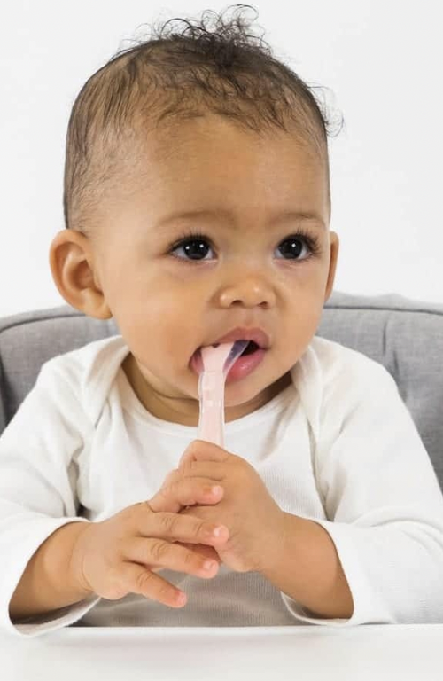 First Foods Silicone Spoons - Rose