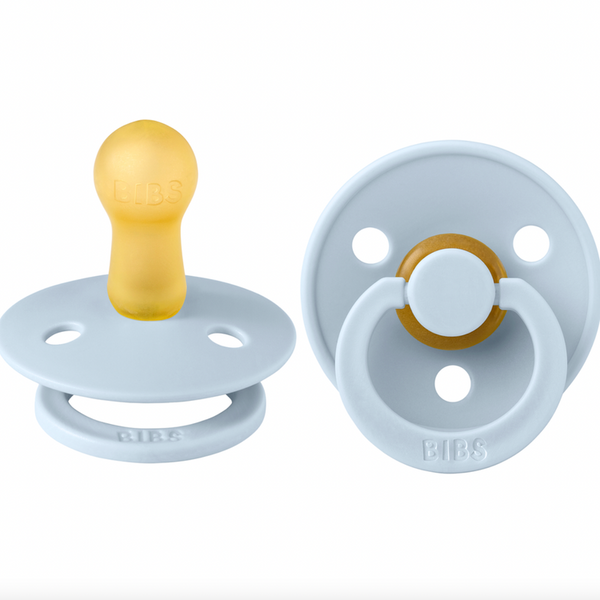 Latex Colour Pacifier - Size 1 (2-Pack) Baby Blue