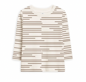 Turk Long-Sleve Crew Neck Shirt - Log Stripe/Truffle