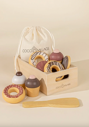 Wooden Pastry Playset