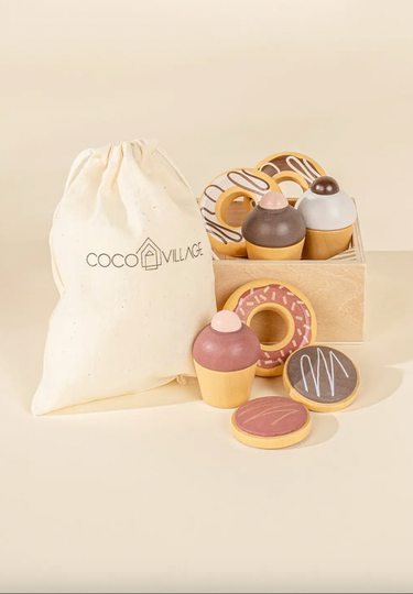 Wooden Pastry Playset