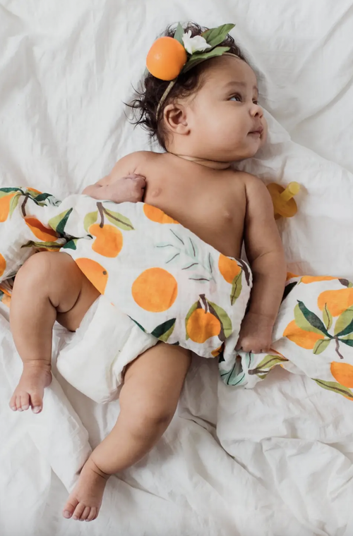 Fresh Clementine Swaddle
