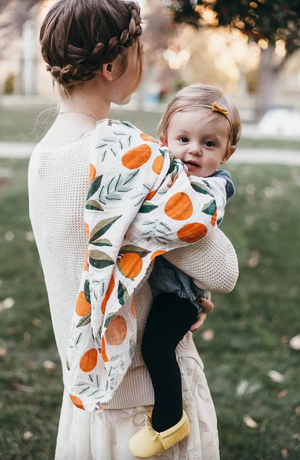 Fresh Clementine Swaddle