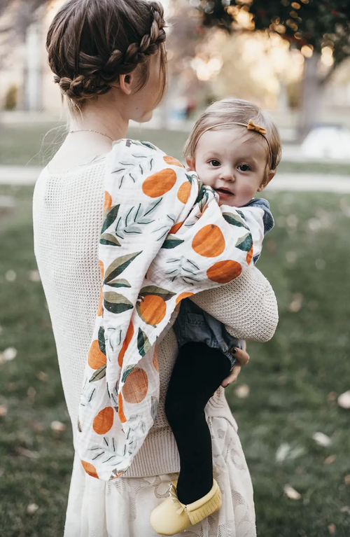 Fresh Clementine Swaddle