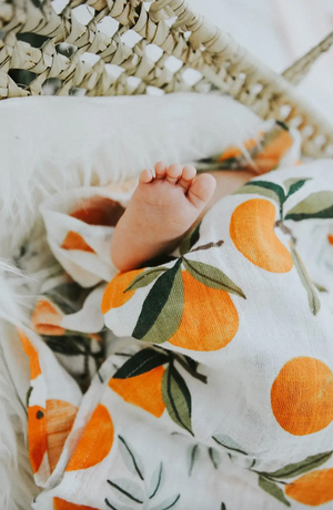 Fresh Clementine Swaddle