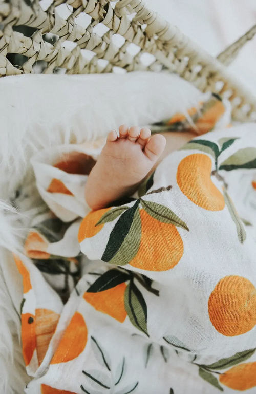 Fresh Clementine Swaddle