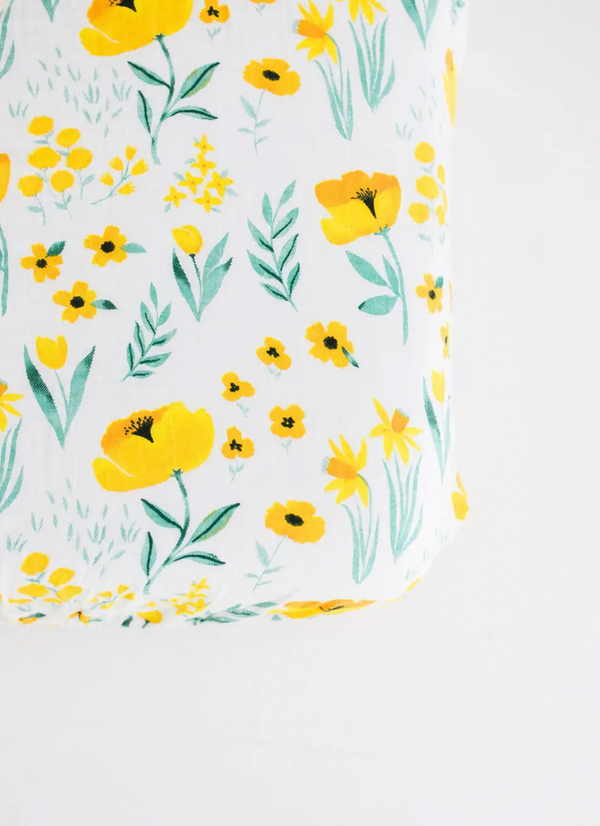 Buttercup Blossom Crib Sheet