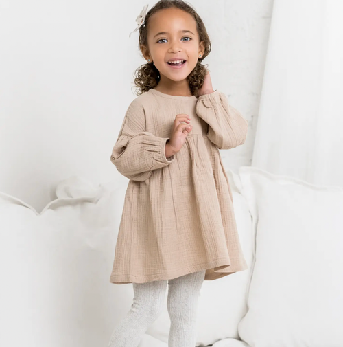 Muslin Ophelia Dress - Clay