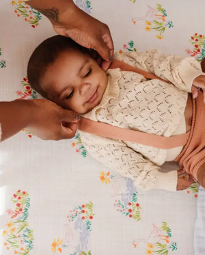 Garden Goose Crib Sheet