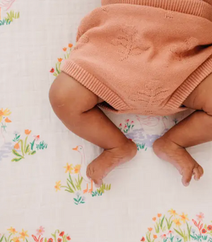 Garden Goose Crib Sheet