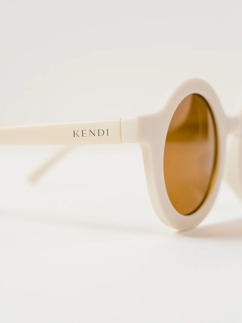 Baby + Toddler || Round Sunglasses - Cream