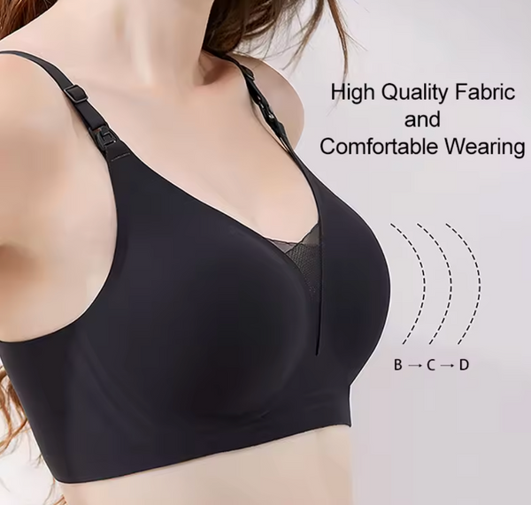 Ella - Mesh Second Skin Nursing Bra (Noir)