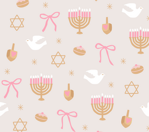Pretty In Hanukkah (Bow Headband)