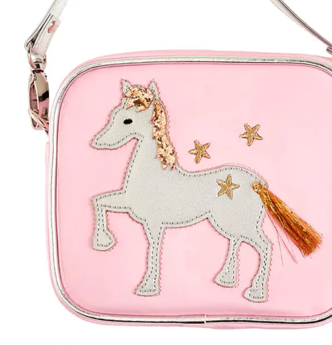 Pink Marith Horse Purse for babies, stylish and playful bag for little ones.