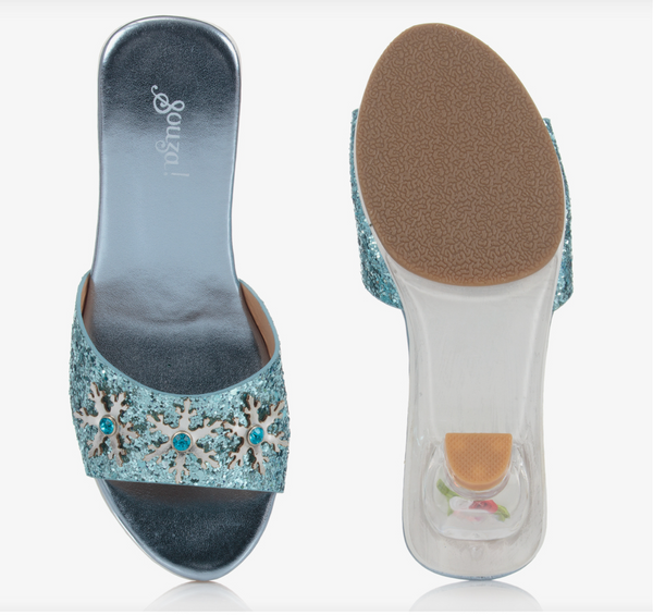 Slipper High-heel Ice Queen (blue)Costume Accessory for Kids-Carnival & Festive Use(3 sizes)