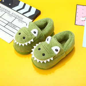 Soft Dino Slippers for Toddlers – Ages 1–6