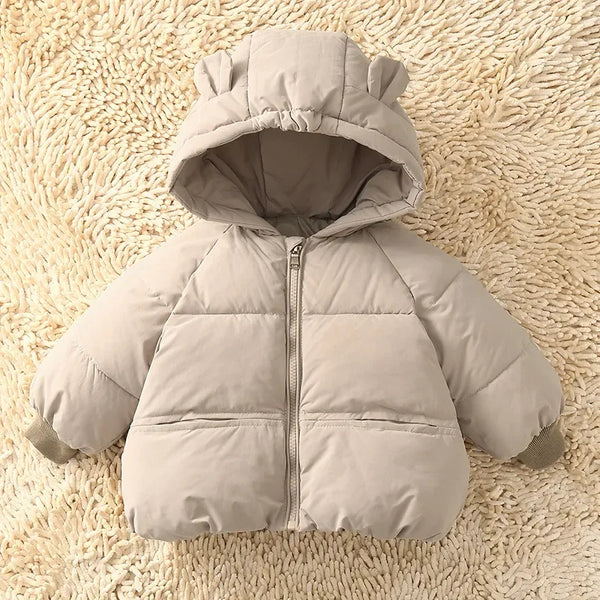 Kids Winter Down Jacket – Warm Hooded Parka for Boys & Girls