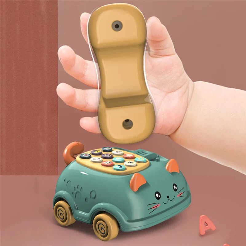 Montessori Musical Toy Telephone Cat - MOOGCO Baby