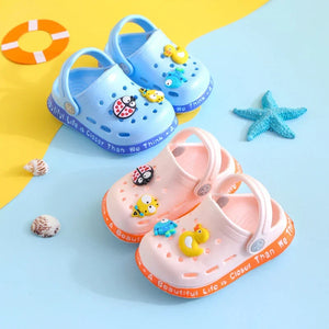 Kids Rubber Jelly Clogs – Fun & Comfy (1–6 Years)