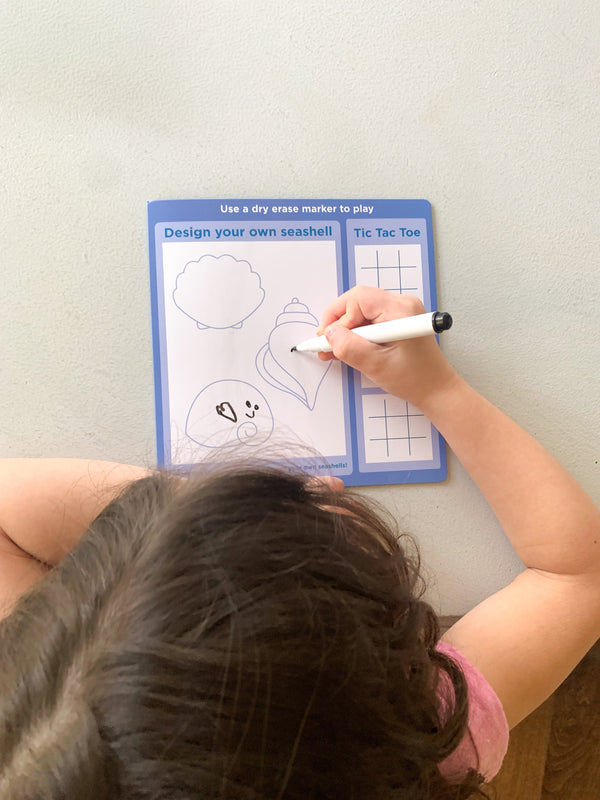 Avi's Adventures Under The Sea Reusable Sticker Book + Marker Set (ages 3+)