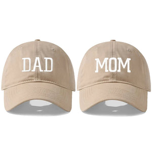 Embroidered Cotton Baseball Cap MOM and DAD