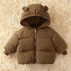 Kids Winter Down Jacket – Warm Hooded Parka for Boys & Girls