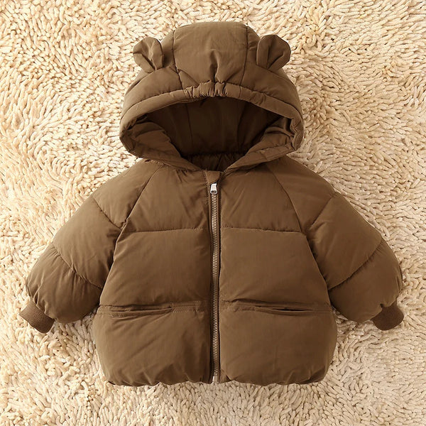 Kids Winter Down Jacket – Warm Hooded Parka for Boys & Girls