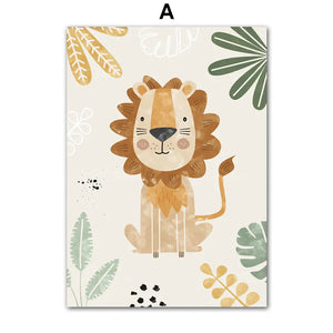Decorative Picture "Jungle Animals" Multivariant