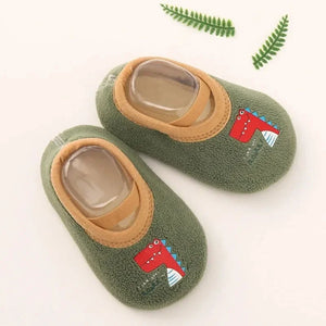 Soft Infant Floor Slippers – Safe & Cozy (0–18M)